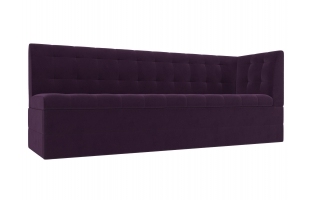 Кухонный диван Бриз с углом Велюр Фиолетовый