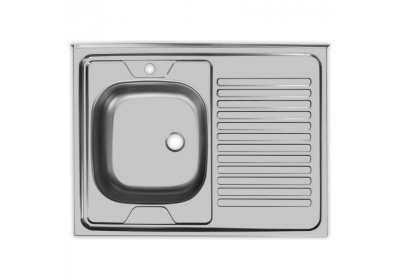 Мойка кухонная UKINOX STD800.600 ---5C 0L- Стальной/Нержавеющая сталь (чаша слева)