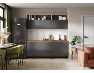 Готовая кухня Хелен 2,0м Дуб крафт золотой/Серый графит