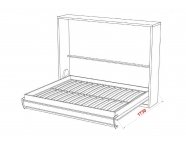 Шкаф-кровать Wave 36мм 140x200 Серый асфальт