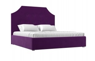 Интерьерная кровать Кантри 160 Микровельвет Фиолетовый