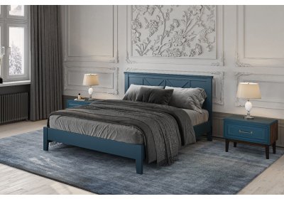 Кровать Грация-2 1,4м Сапфировый