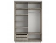 Шкаф-купе Экспресс-2 1200х2200х600 Ясень анкор светлый (ДСП/зеркало)