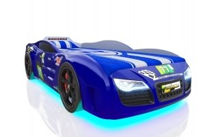 Кровать-машина Audi blue (синий)
