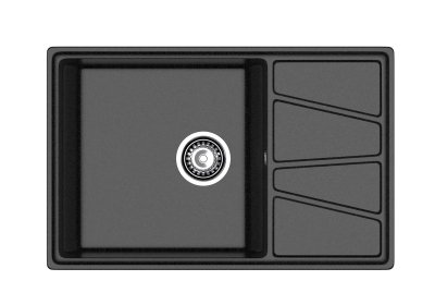 Мойка кухонная GRANFEST GF-V-780L черный