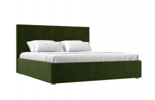 Интерьерная кровать Кариба 200 Микровельвет Зеленый
