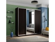 Шкаф-купе Экспресс ДСП/Зеркало/ДСП 2400х2400х600 венге