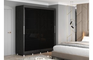 Шкаф-купе Комфорт-12 Прайм 2,0м Black Edition Угольный камень