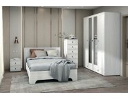 Кровать Алисия 1,4м Анкор светлый