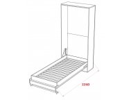 Шкаф-кровать Smart 18мм 90x200 Белый классический