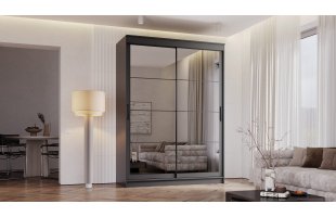 Шкаф-купе Гранд 1,6м Зеркало Графит