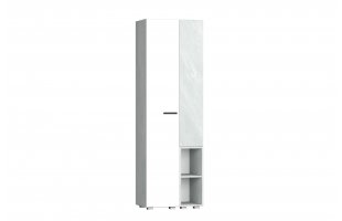 Шкаф 1-створчатый Эльза бетонный камень/белый шагрень