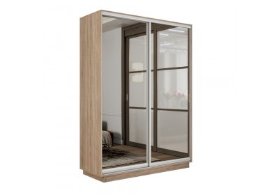 Шкаф-купе Экспресс-2 1200х2200х600 Сонома (2 зеркала)