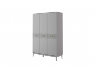 Шкаф распашной Фарго ШР-3 Серый шифер/Антрацит лак