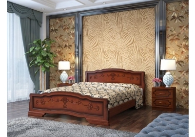 Кровать Карина-6 орех 1600