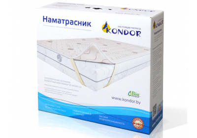 Наматрасник Kondor жаккардовый односторонний Mono 900x2000