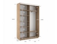Шкаф-купе Экспресс-2 1200х2400х450 Сонома (ДСП/ДСП)