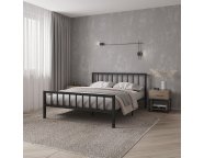 Кровать Стефани 1,8м черный муар СИ.180.200.Ч