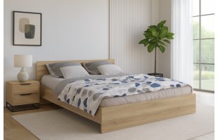 Кровать Лайт 140 дуб сонома КР-004