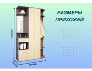 Прихожая Виза ясень шимо темный/ясень шимо светлый