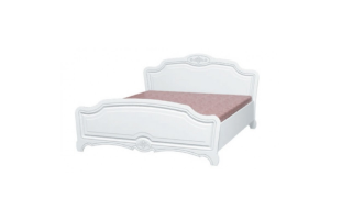 Кровать Лотос 1,4м белый жемчуг