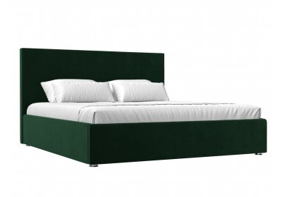 Интерьерная кровать Кариба 160 Велюр Зеленый