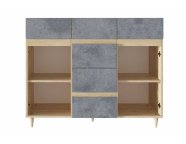 Комод Киото СТЛ.339.05 дуб небраска/бетон тёмный