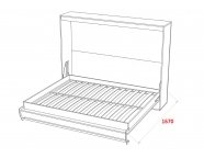 Шкаф-кровать Strada 18мм 140x200 Белый классический