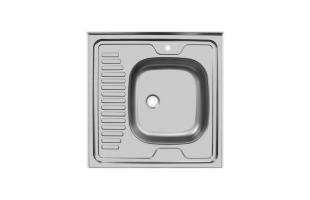 Мойка кухонная UKINOX STD600.600 ---5C 0RS Стальной/Нержавеющая сталь (чаша справа)