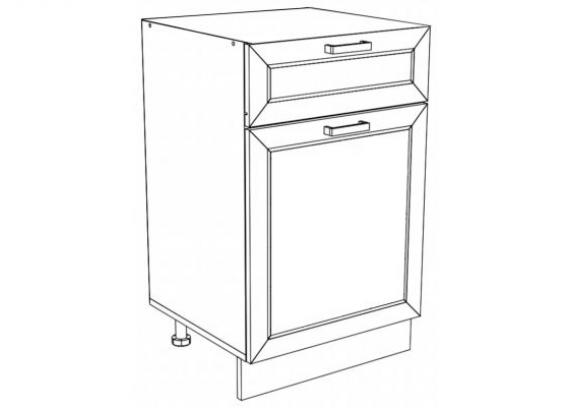 Стол рабочий Н500-1Я Агава МДФ Лиственница темная