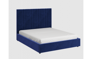 Кровать Харви 1,6 Велюр Глубокий синий (вар.3)