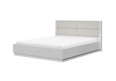 Кровать Вива 1,4м белый/белый глянец/платина