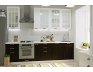 Модульная кухня Прага 2,8м Белое дерево/Венге премиум