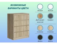 Комод Мальм 4 ящика Сонома