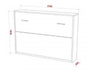 Шкаф-кровать Wave 36мм 160x200 Белый классический