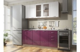 Модульная кухня Виола Бриз - фиолетовый металлик