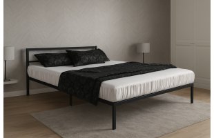 Кровать Берта 1.2 черный муар БА.120.200.Ч