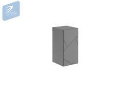 Шкаф навесной ШН-001 (Д.300) Гранж Серый шифер/Графит софт