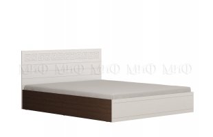 Кровать Афина 1,4м венге/белый глянец