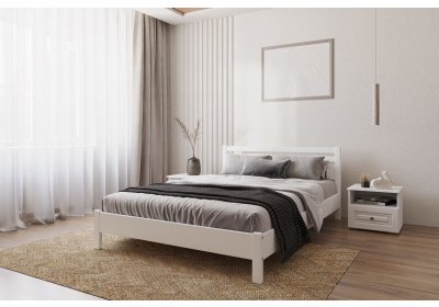 Кровать Милена 1,4м белый античный