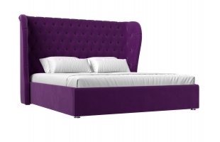 Интерьерная кровать Далия 160 Микровельвет Фиолетовый
