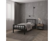 Кровать Стефани 0,9м черный муар СИ.90.200.Ч
