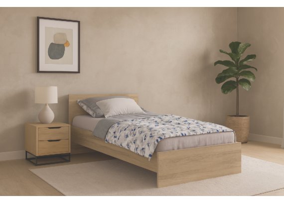 Кровать Лайт 90 дуб сонома КР-002