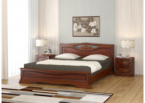Кровать Елена-3 орех 1400