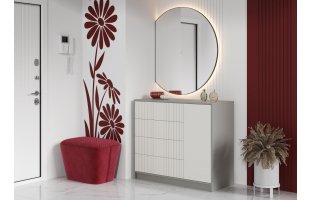 Комод Селена КМ-002 Шиншилла серая/Кварц грей софт