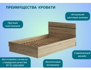 Кровать Мальм 1,8м Сонома