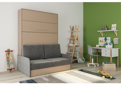 Кровать-трансформер 1,6м «Practice Sofa» Миндаль бежевый