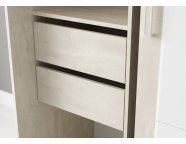 Шкаф-купе Комфорт-12 Прайм 2,0м White Edition Шелковый камень