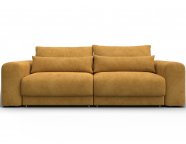 Диван прямой Лига-056 НПБ Велюр BRUT 10 желтый