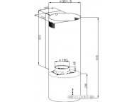 Кухонная вытяжка HOMSair Art 1050WL 35 (черный)
